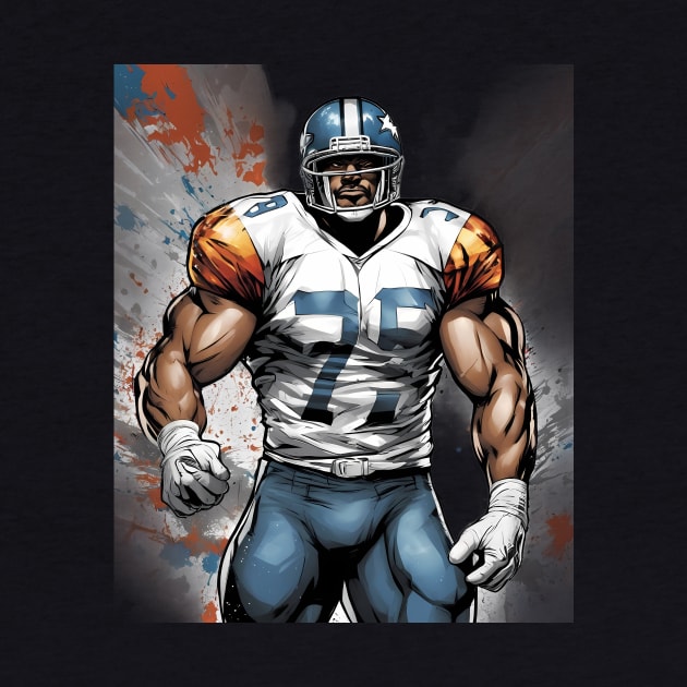 American Football Defensive End by animegirlnft